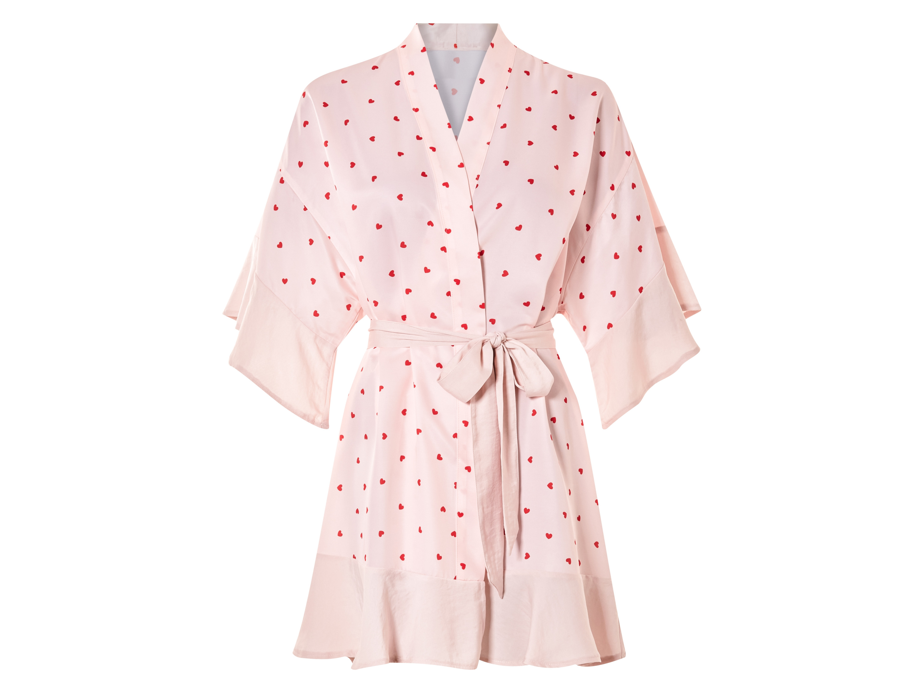 esmara® Kimono en satin femme (rose, S (34/36))