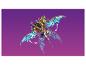 Jouet Lego Ninjago Jay's Thunder Dragon EVO avec des ailes mobiles sur fond violet.