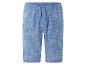 Short bleu avec cordon de serrage.