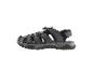 Sandales de sport grises et noires.