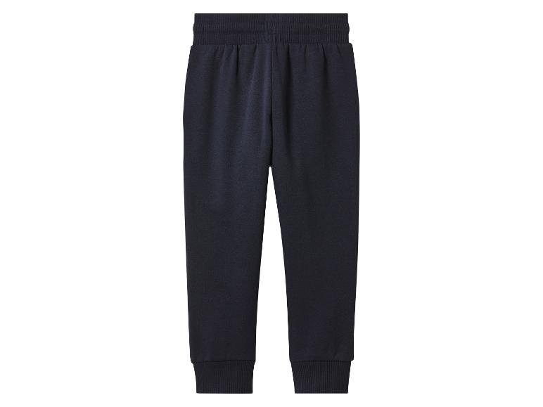 Pantalon de jogging bleu foncé avec taille et poignets élastiques