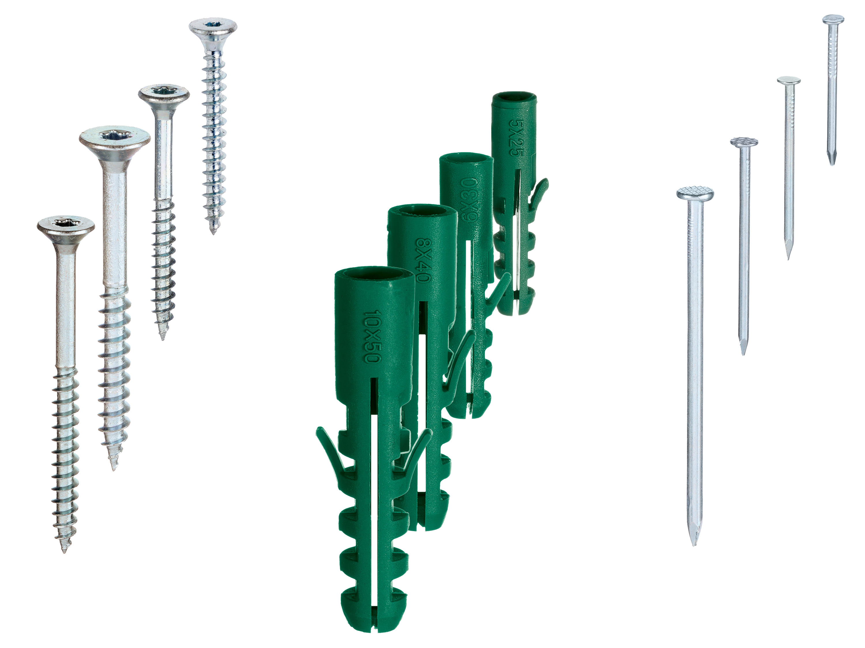 PARKSIDE® Lot de chevilles, clous ou vis pour bois aggloméré