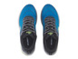 Chaussures de course bleues Crivit avec lacets noirs.