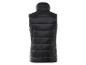 Gilet matelassé noir sans manches.