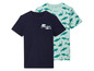 Deux t-shirts à imprimé requin, l'un avec l'inscription 'Shark Squad'.