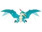Jouet dinosaure en plastique bleu avec des ailes