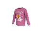 T-shirt rose à manches longues pour enfants avec personnages de dessins animés