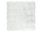 Tapis en peau de mouton blanc et moelleux