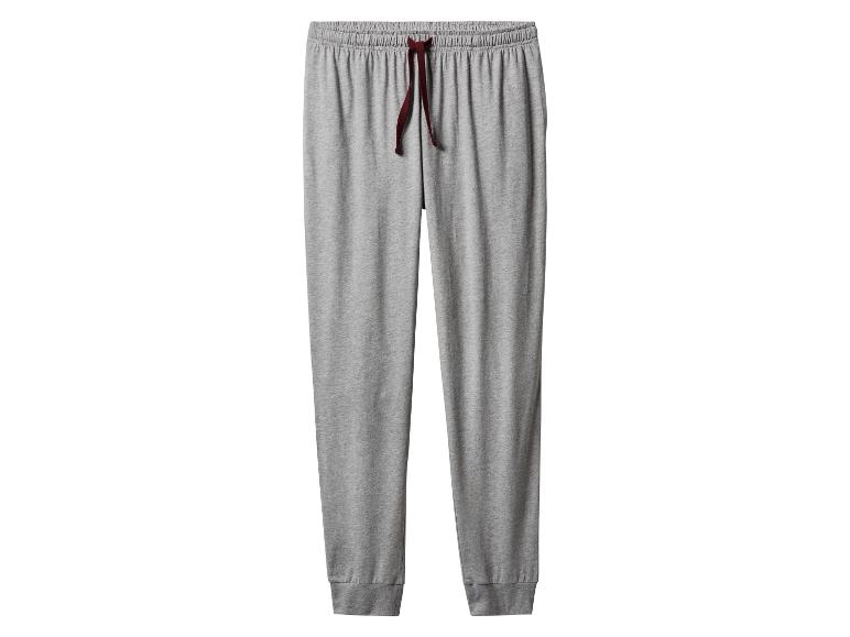 Pantalon de jogging gris avec cordon de serrage rouge à la taille