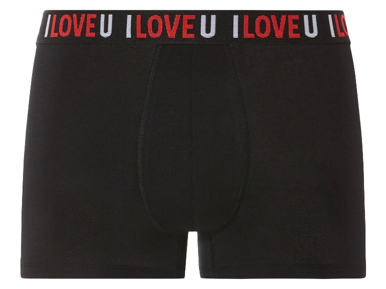 Boxers noirs avec bande 'I Love U'