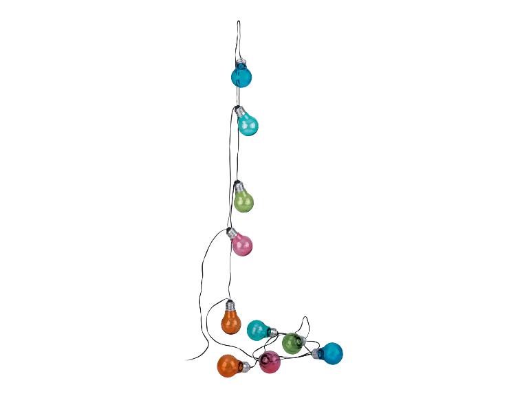 Guirlande lumineuse colorée avec ampoules en forme de poire
