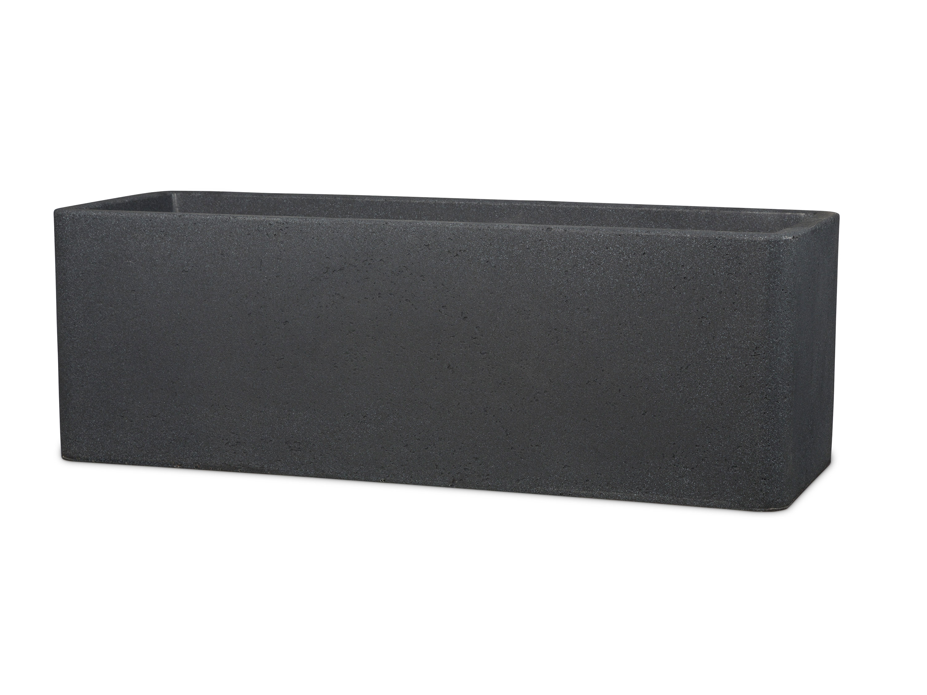 Scheurich Jardinières « Cube Box », plastique, rectangulaire (80 cm, noir granit)