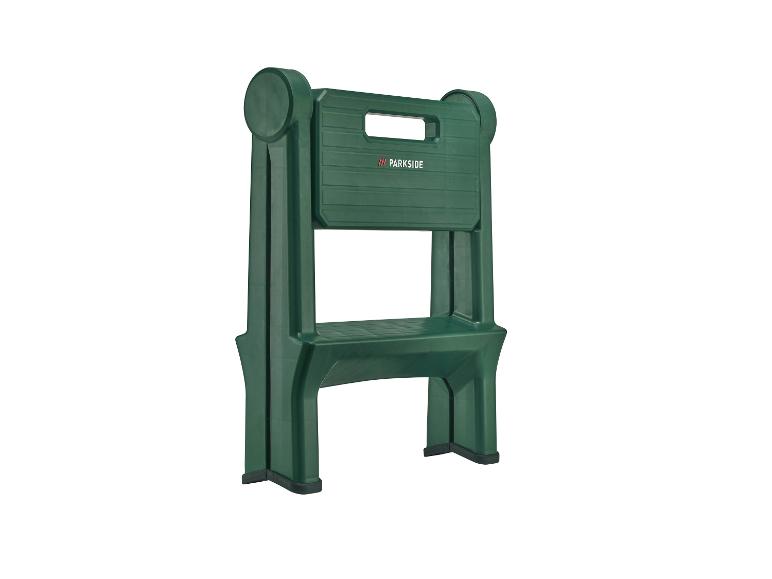Tabouret en plastique vert Parkside.