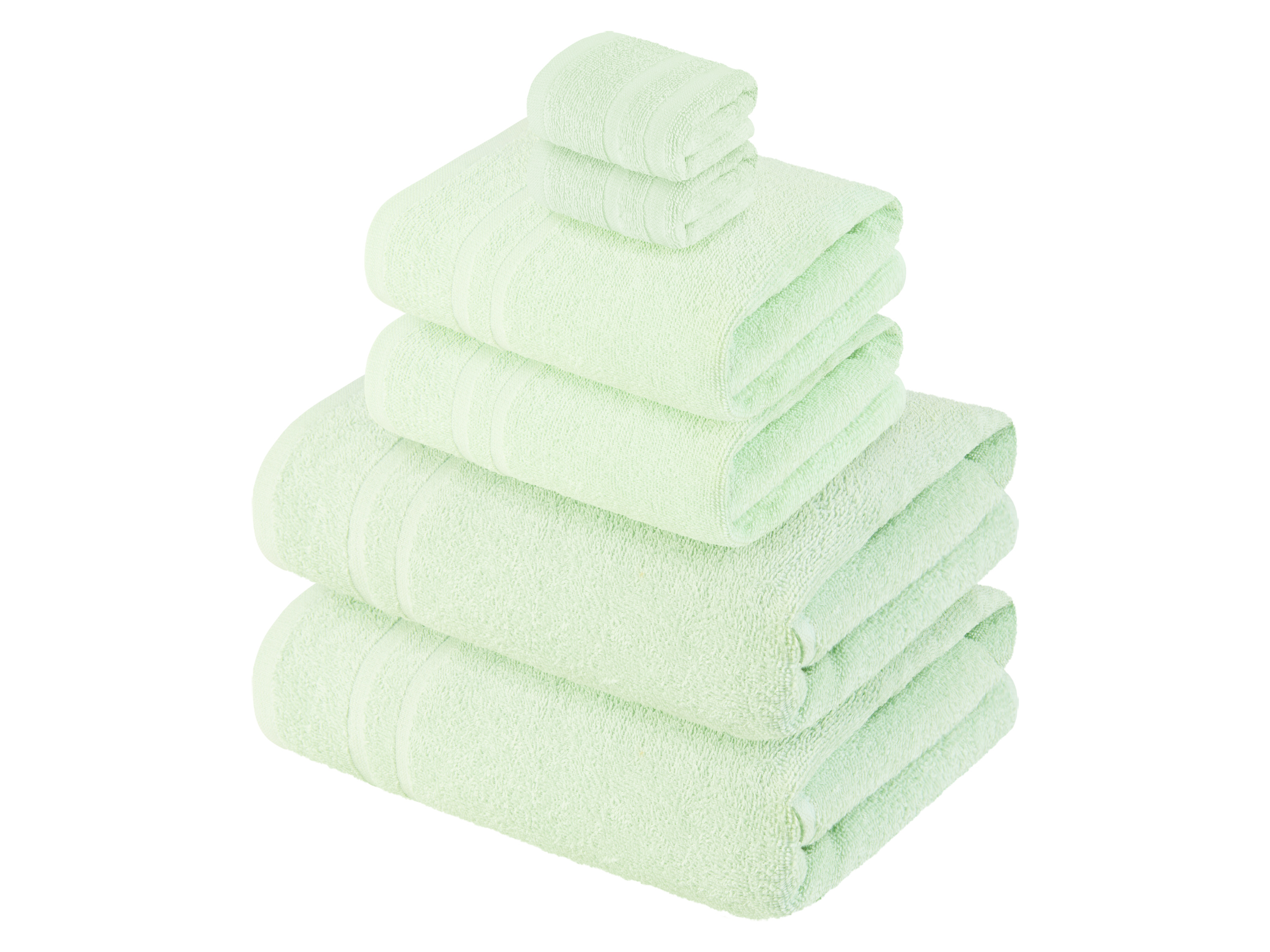 LIVARNO home Lot de 6 serviettes (vert)