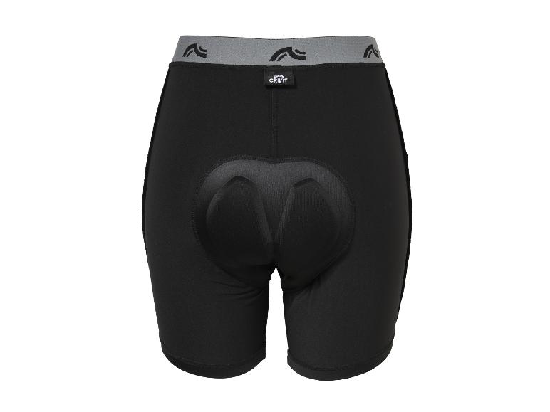 Short de cyclisme noir avec rembourrage, vue arrière
