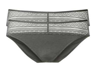 Lot De 3 Culottes De Grossesse Coton/dentelle - Vert émeraude, Vêtements De Grossesse