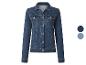 Veste en jean bleue pour femme avec boutons et poches
