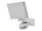 Projecteur LED extérieur blanc avec détecteur de mouvement.