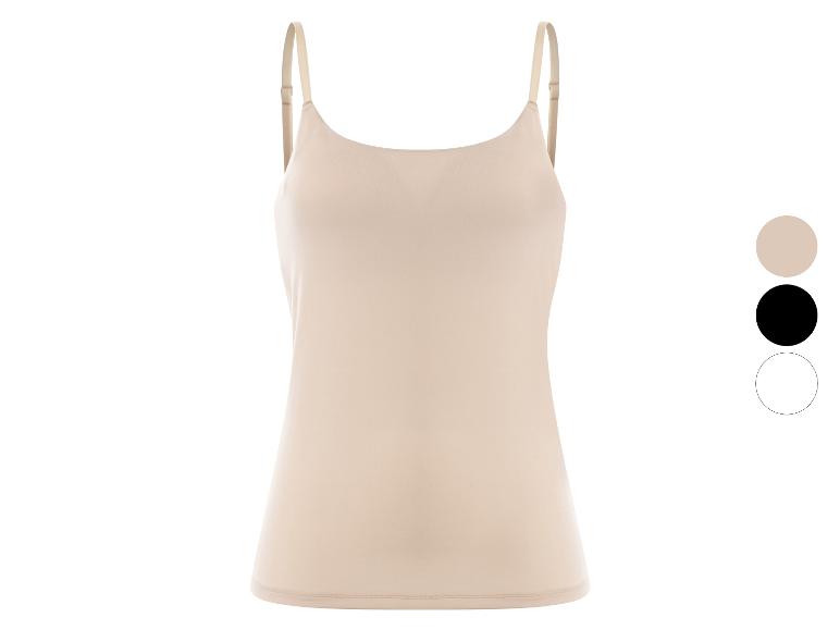 Caraco beige à fines bretelles avec options de couleur affichées.