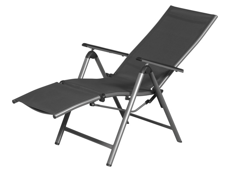Aller en mode plein écran : LIVARNO home Fauteuil Houston en aluminium, argent/gris - Image 3