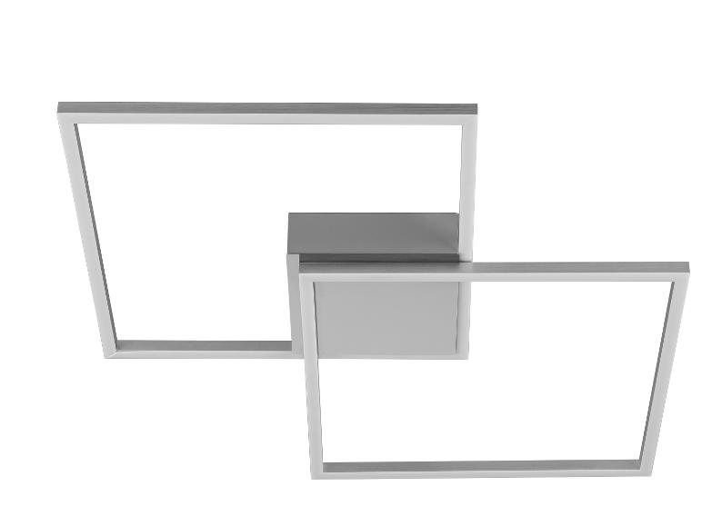 Luminaire moderne au design géométrique.
