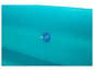 Détail d'une piscine gonflable turquoise.