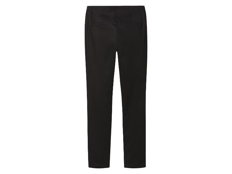 Pantalon noir élégant avec poches arrière sur fond blanc.