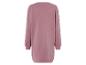 Robe pull rose à manches longues.