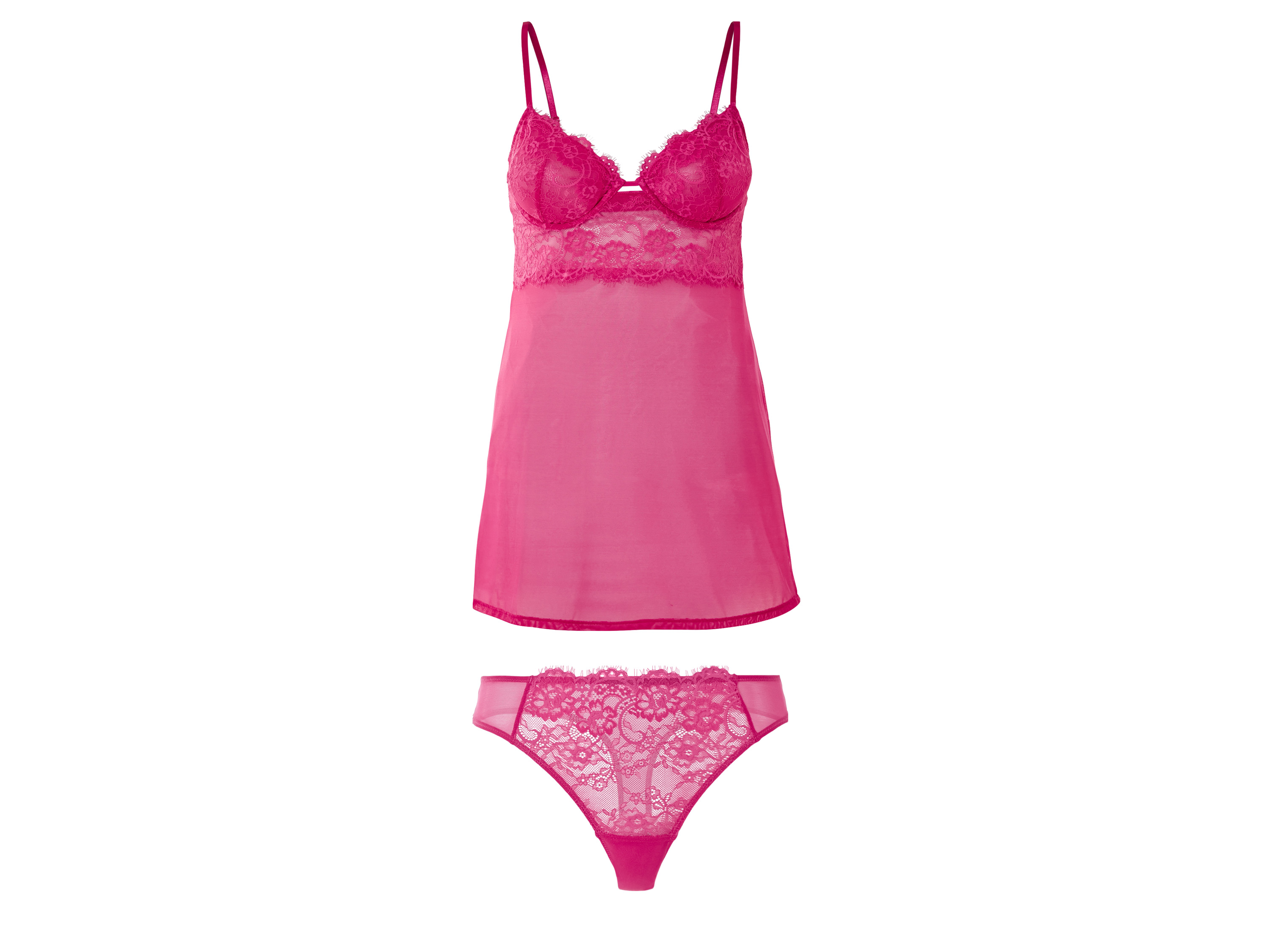 esmara® Ensemble nuisette et string femme (rose, S(34/36))