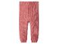 Pantalon bébé tricoté rose