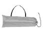 Sac de transport gris pour équipement de camping.