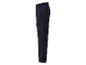 Pantalon cargo bleu marine avec grandes poches.