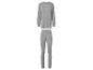 Ensemble de pyjama gris à manches longues et leggings.