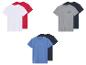 Lots de t-shirts : blanc, rouge, gris, marine et bleu clair.