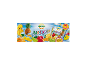 Jus multifruits en 14 sachets, avec ananas, banane, orange, pomme, kiwi et fruit de la passion.