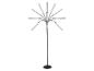 Lampadaire noir avec dix bras lumineux LED réglables, sur fond blanc.