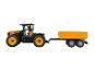 Tracteur Fastrac et remorque jaune, jouets agricoles.