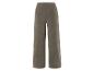 Pantalon en velours côtelé marron foncé pour femme.