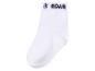 Des chaussettes blanches avec le mot 'ROAR'