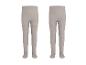 Collants thermiques pour enfants LUPILU®, lot de 2, côtelés gris clair