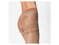 Collants sculptants couleur chair avec effet push-up fessier, vus de dos.