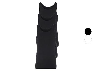 LIVERGY® Lot de 3 débardeurs côtelés homme