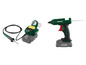 Une station de soudage Parkside X20V Team et un pistolet à colle Parkside X20V Team.