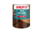 Huile d'entretien du bois Baufix pour teck et bois durs de couleur palissandre.