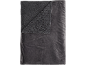 Couverture réversible gris foncé en peluche douce et sherpa
