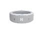 Spa gonflable Splash gris clair avec intérieur blanc, présenté sur fond blanc.