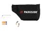 Sac noir PARKSIDE avec clés Allen, piles et balais de charbon.