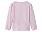 T-shirt manches longues rose pâle pour enfant.