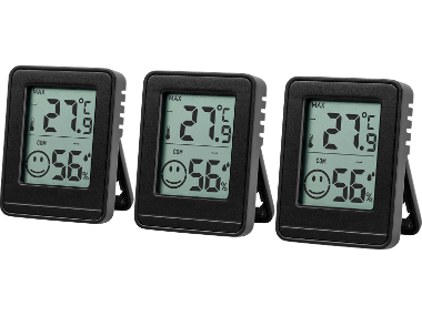 LIVARNO® Thermomètre et hygromètre (Noir)