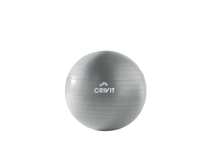 Un ballon de fitness gris de Crivit
